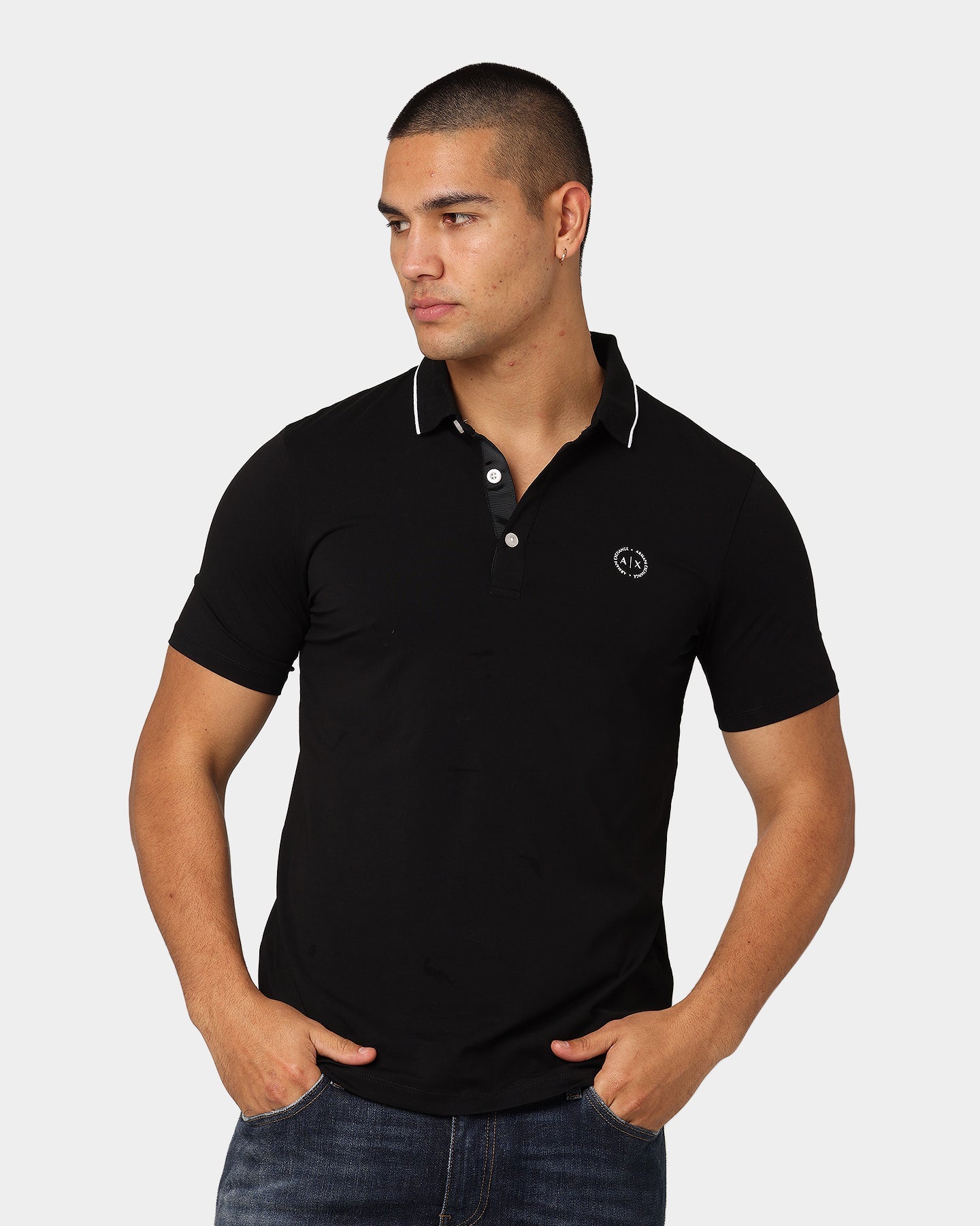 Armani Exchange Armani Exchange Polo Shirt Black