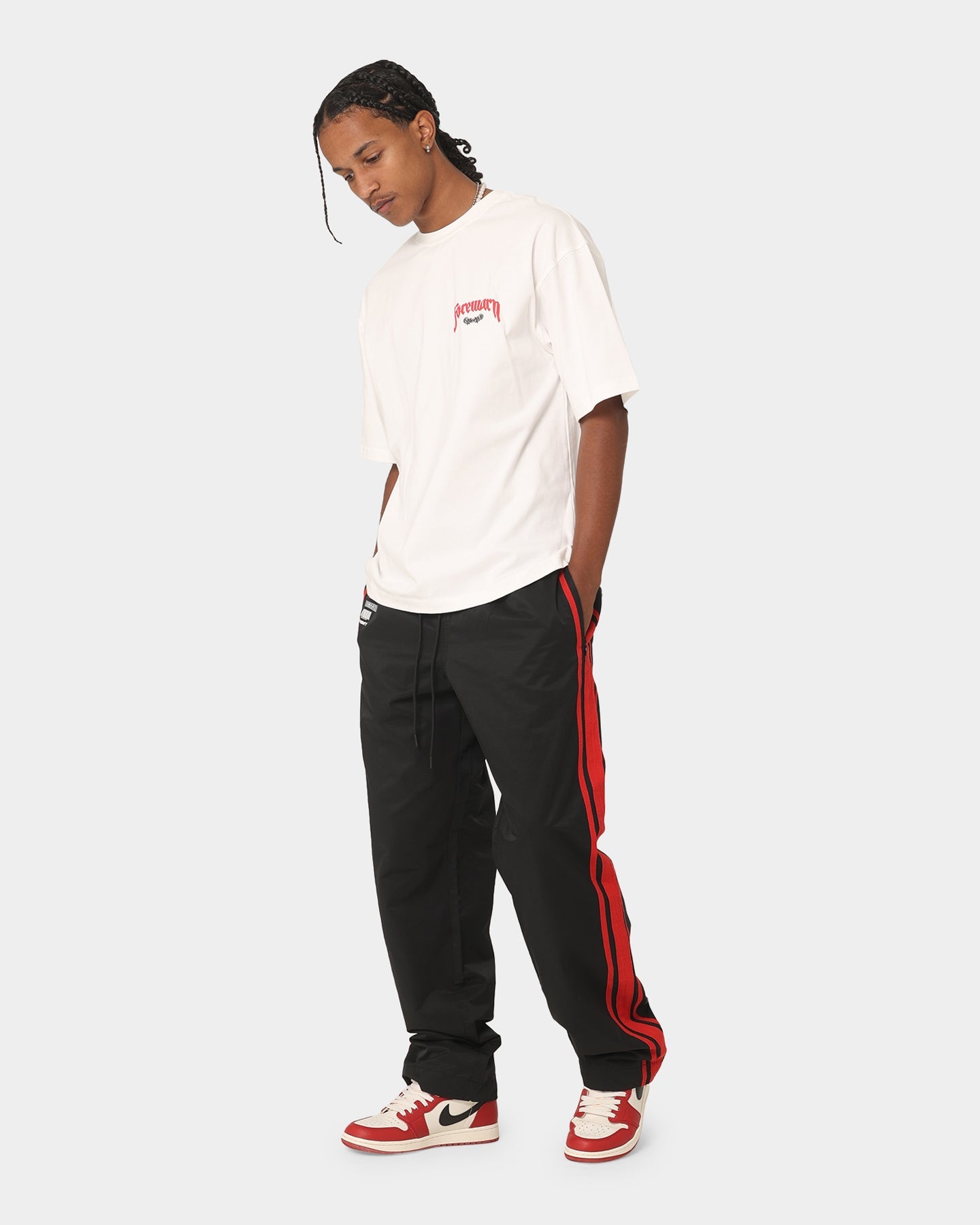 404 Racer Trackpant Black/Red