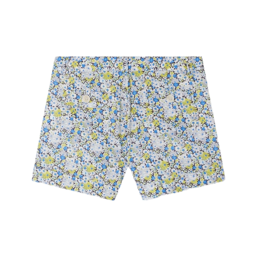 Floral Print Cotton Shorts