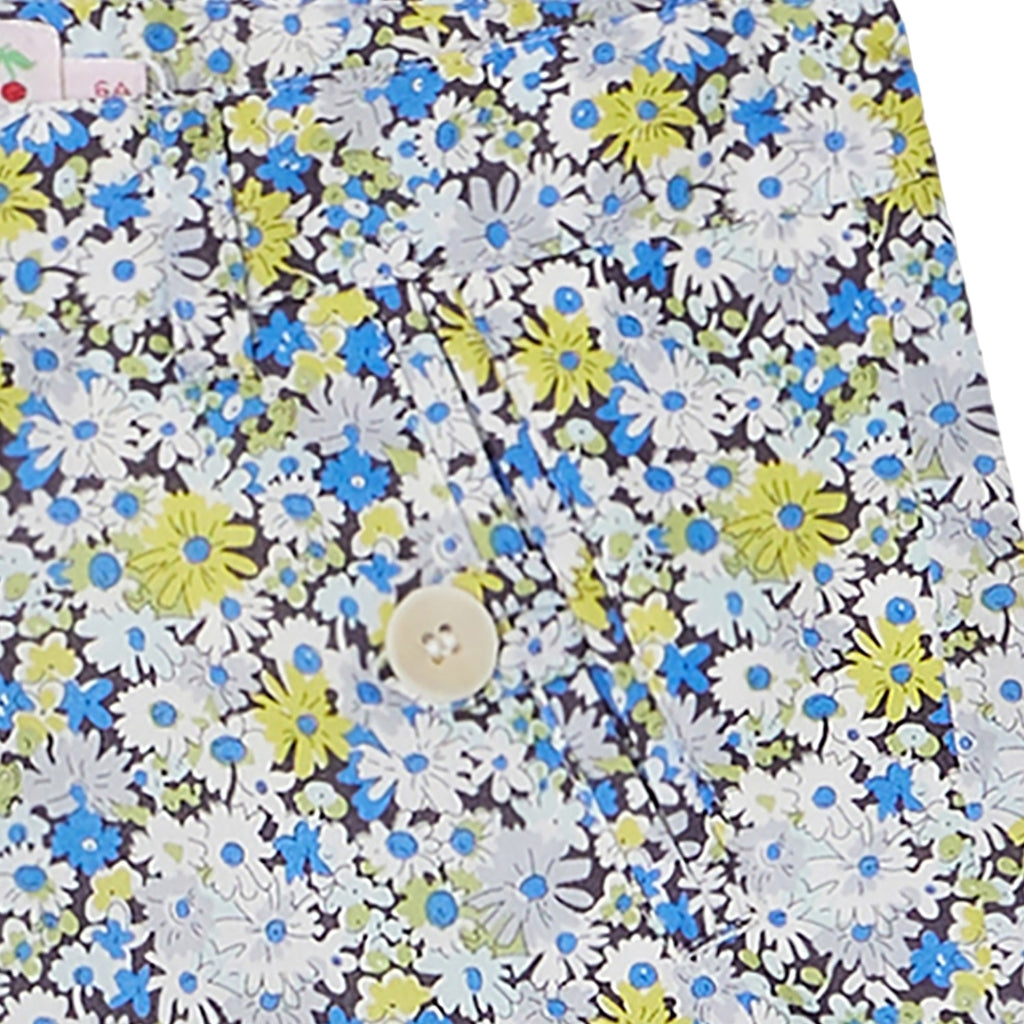 Floral Print Cotton Shorts