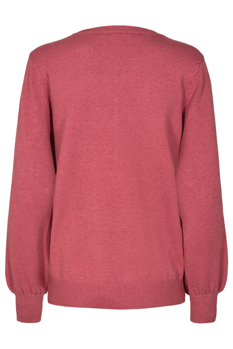 Claura Pullover | Earth Red | Pullover fra Freequent