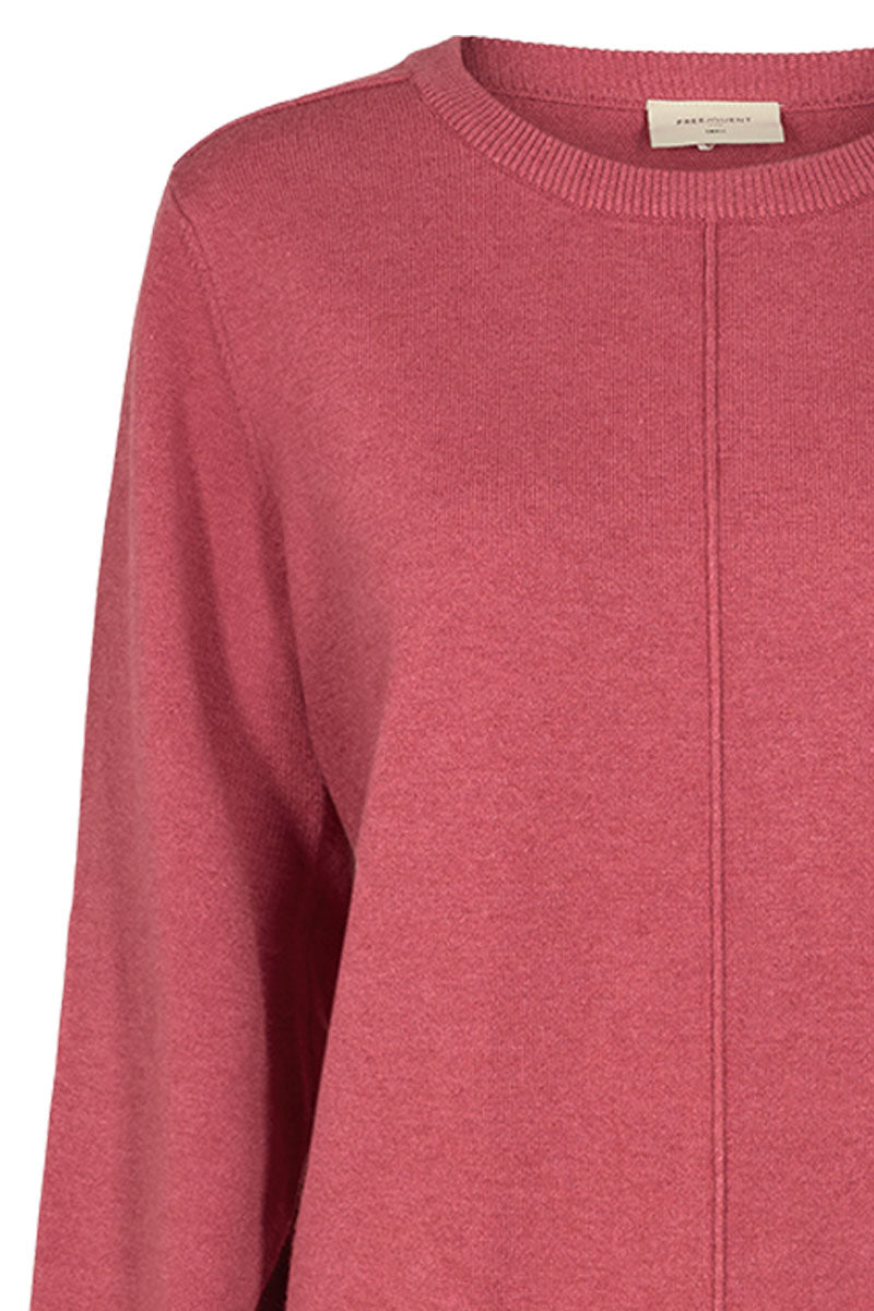 Claura Pullover | Earth Red | Pullover fra Freequent