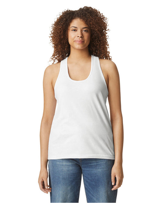 Gildan Ladies' Softstyle CVC Racerback Tank