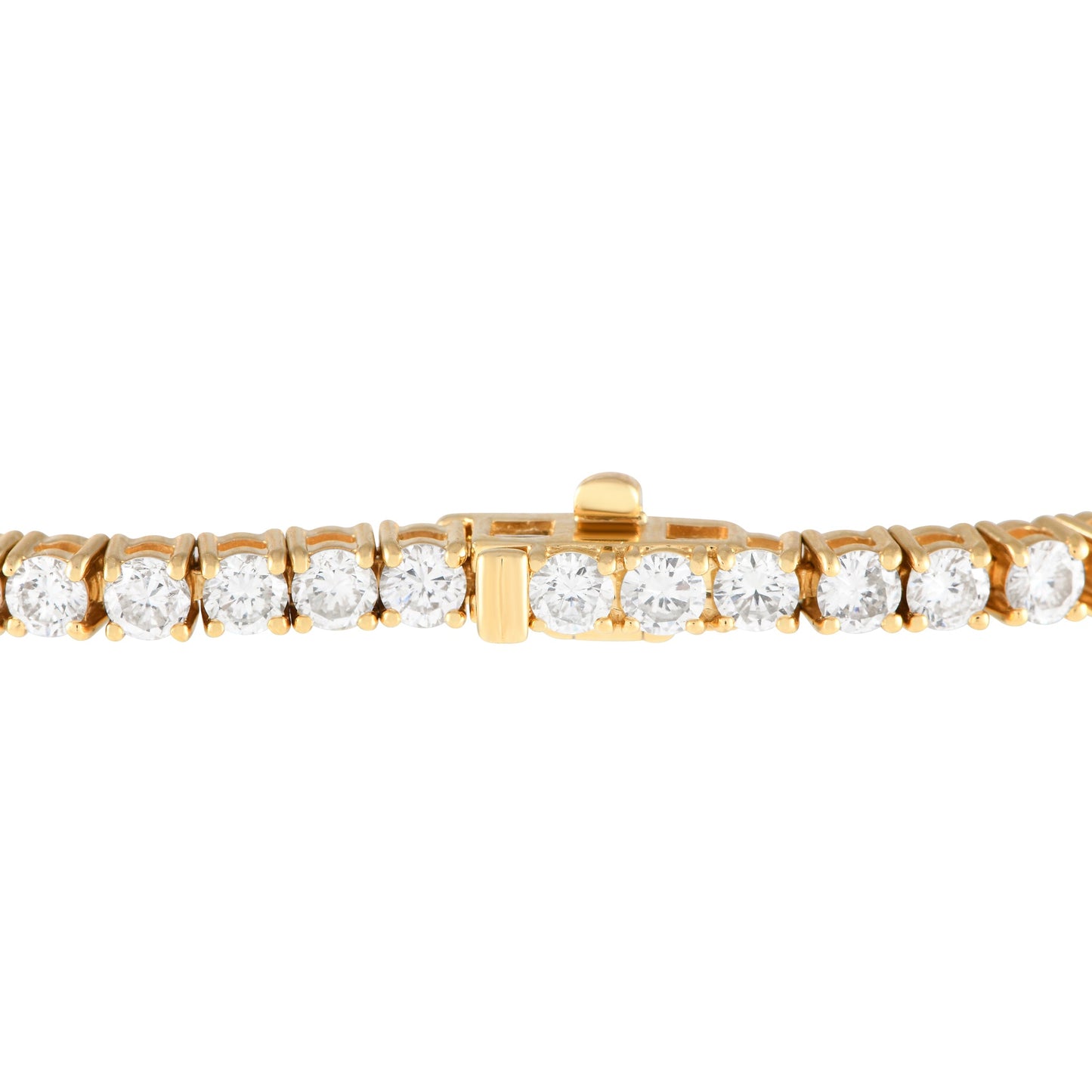 LB Exclusive 18K Yellow Gold 5.15 ct Diamond Tennis Bracelet MF14-051724