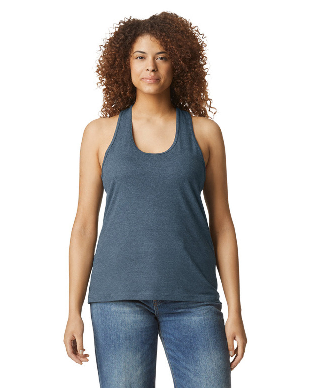 Gildan Ladies' Softstyle CVC Racerback Tank