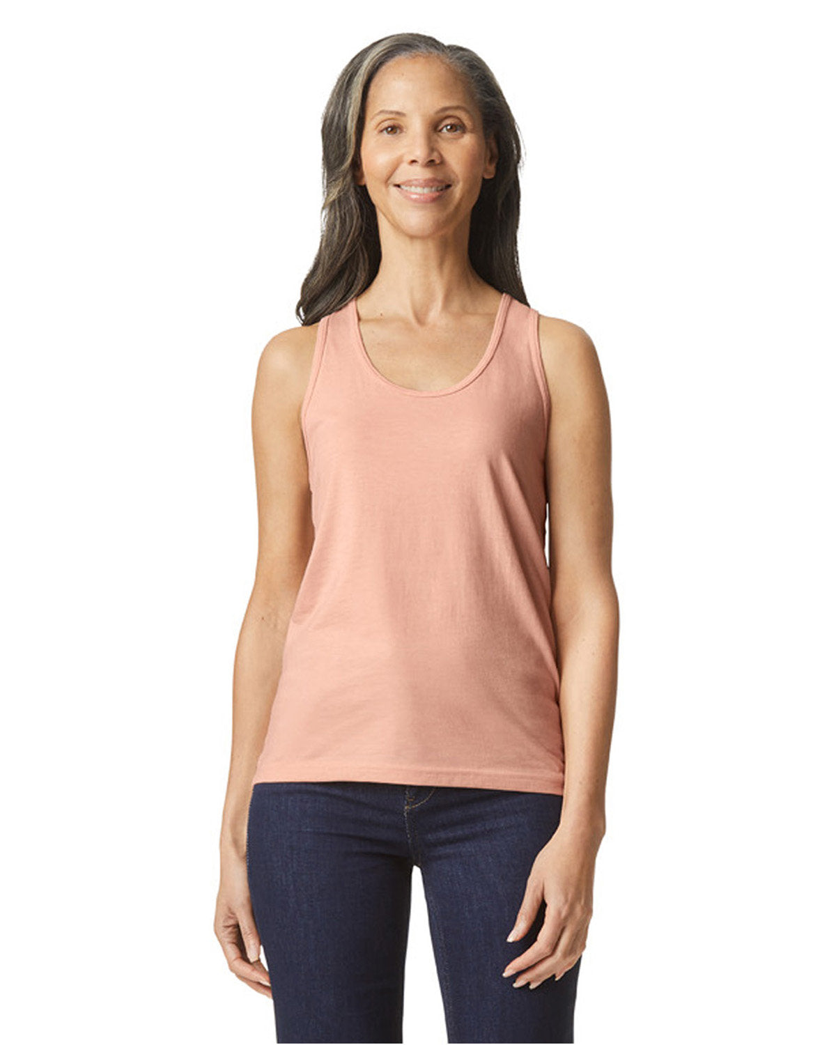 Gildan Ladies' Softstyle CVC Racerback Tank