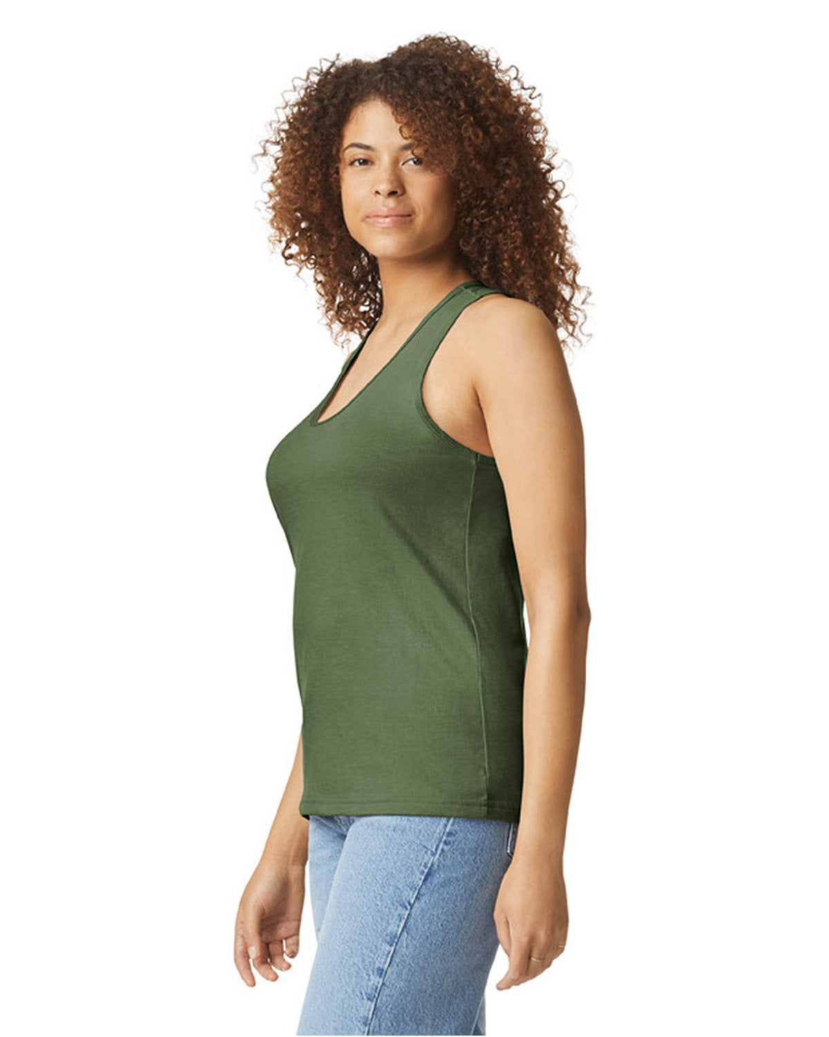 Gildan Ladies' Softstyle CVC Racerback Tank