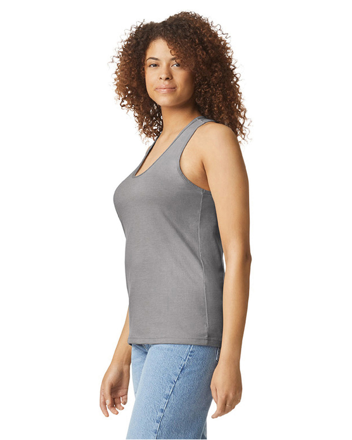 Gildan Ladies' Softstyle CVC Racerback Tank