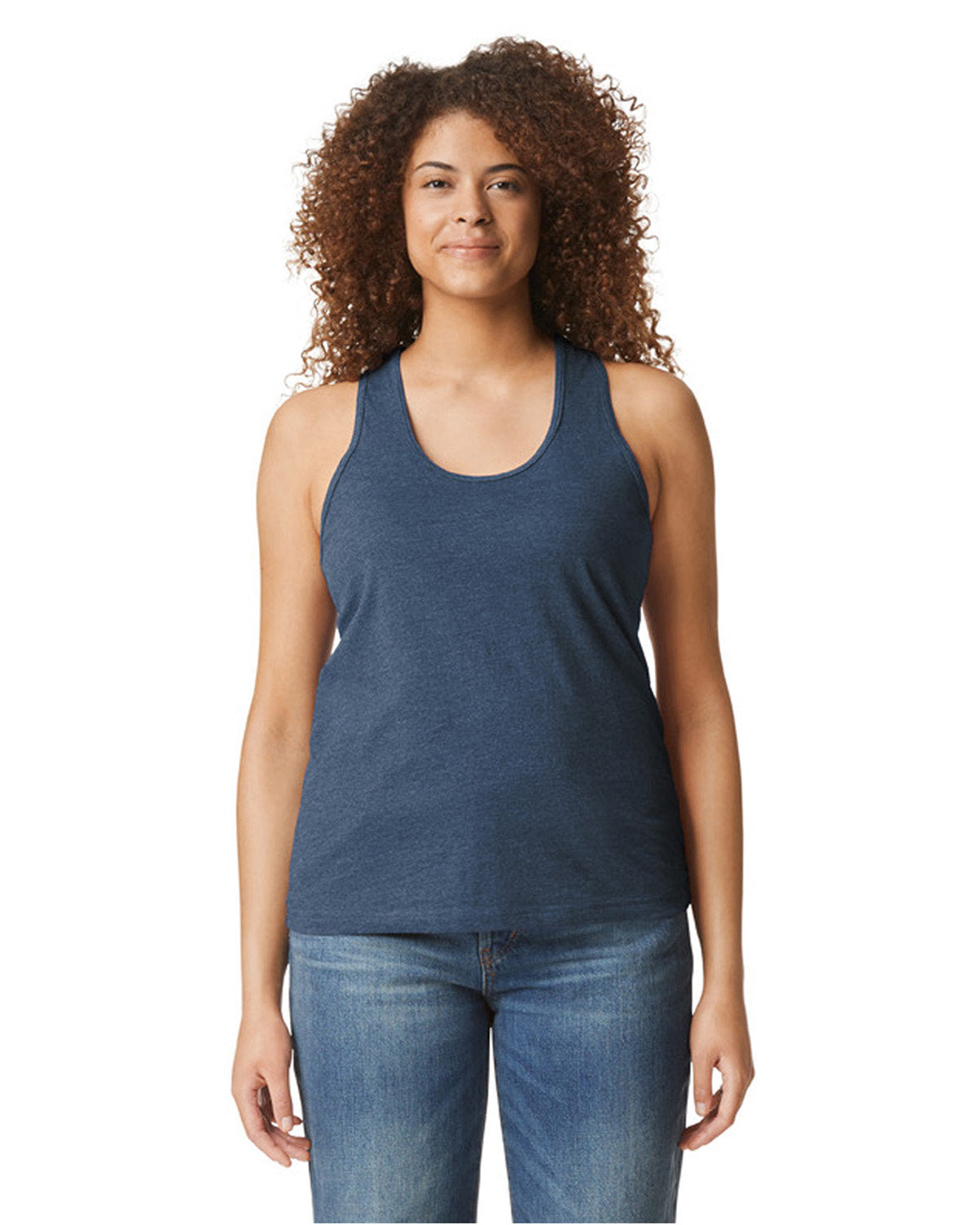 Gildan Ladies' Softstyle CVC Racerback Tank