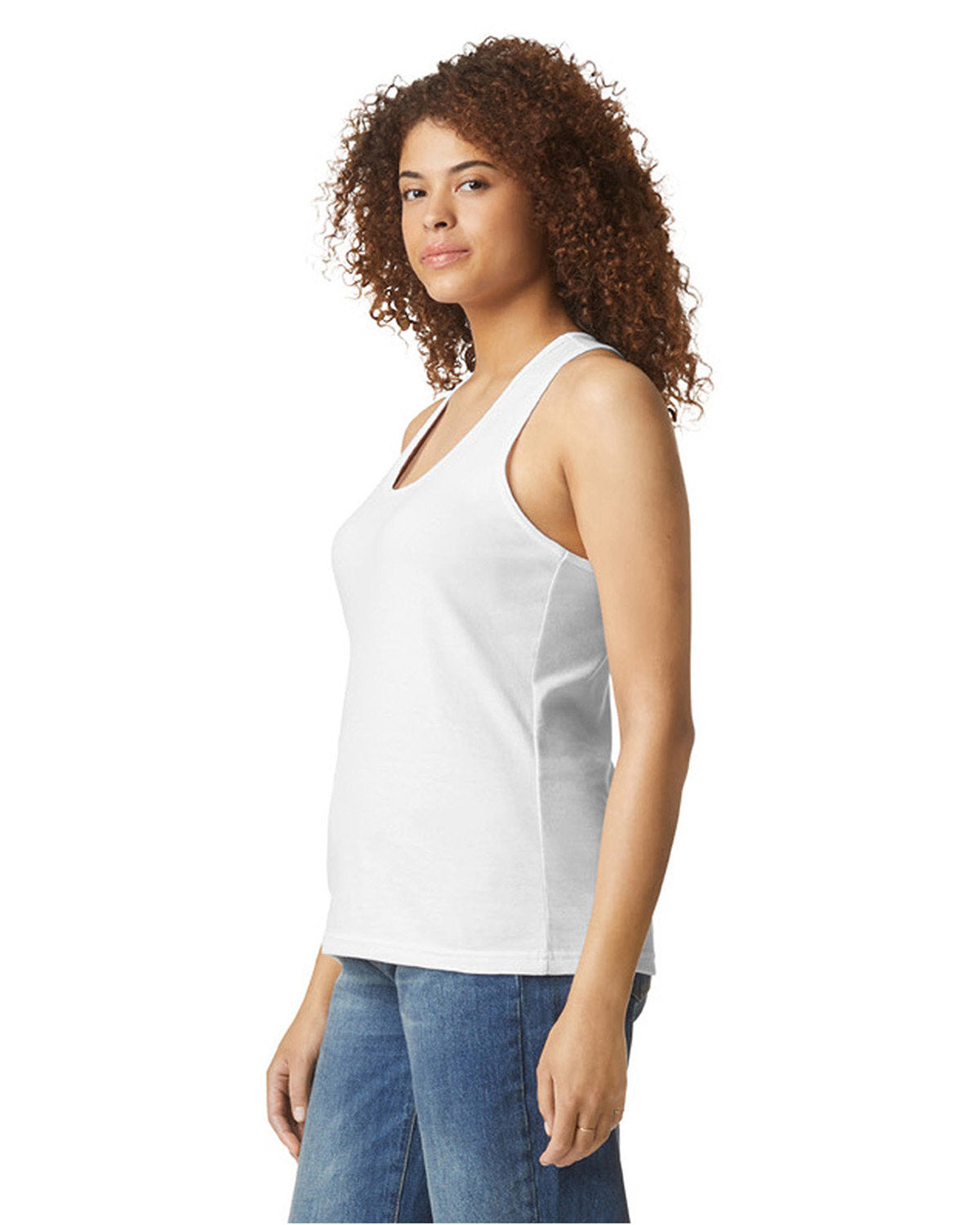 Gildan Ladies' Softstyle CVC Racerback Tank