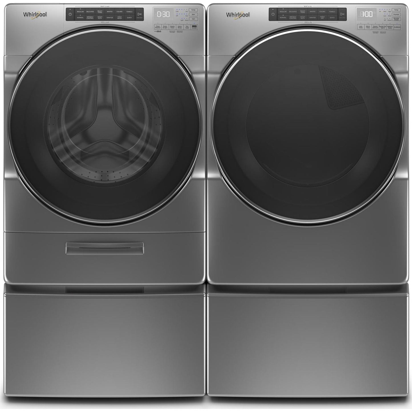 Whirlpool Front Load Dryer (YWED6620HC) - Chrome Shadow