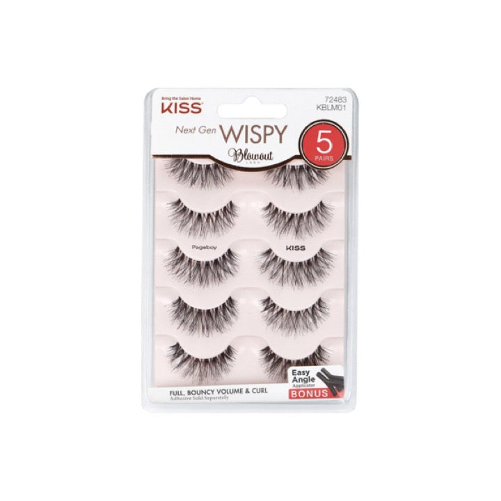 Kiss Next Gen Wispy Blowout False Lashes 5 Piece Pageboy