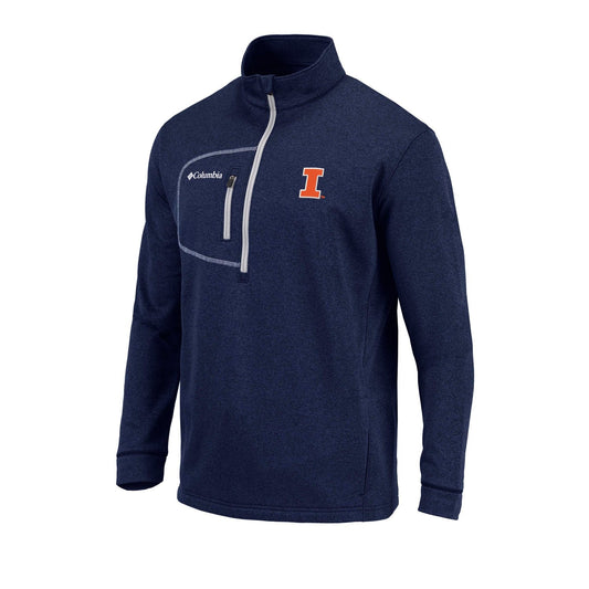 Illinois Fighting Illini Men's Columbia Explorer Quarter-Zip Jacket