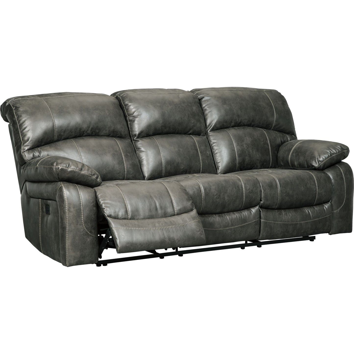 Dunwell Power Reclining Sofa - Steel