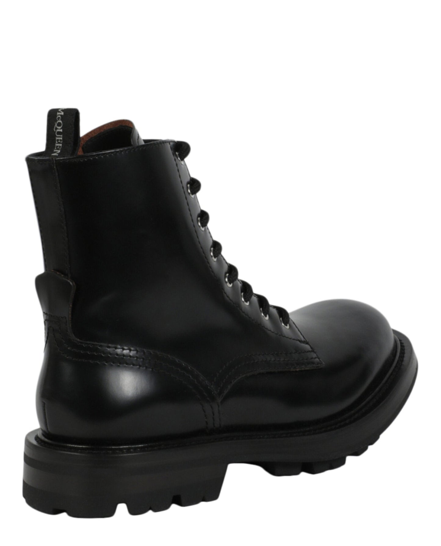 Leather Ankle Combat Boots