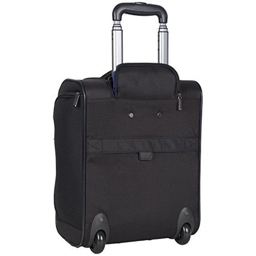 Kenneth Cole Reaction Going Places 600D Polyester 2-Wheel Underseater Carry-On, Black