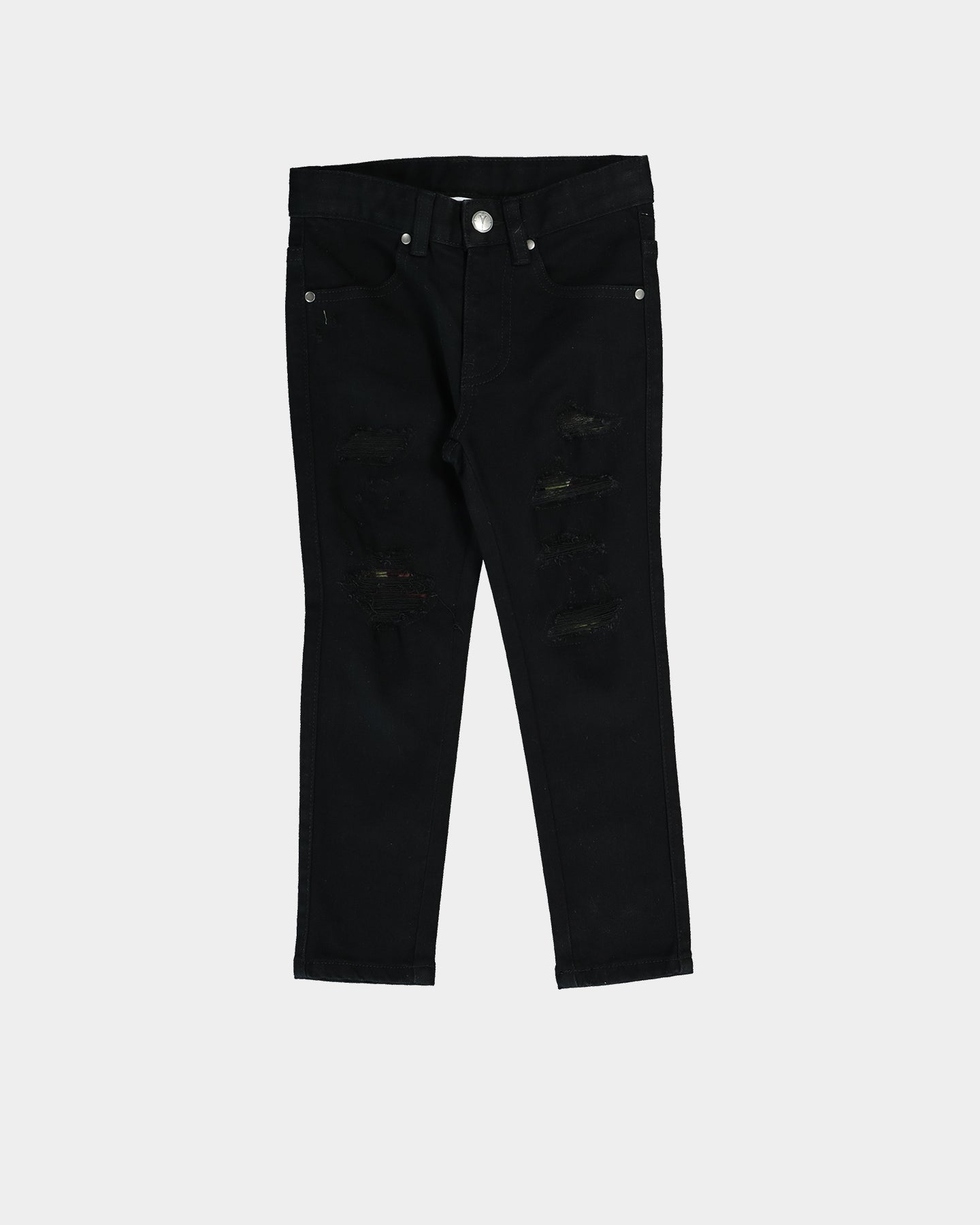 Lil Hommé Kid's Rugueux Patch Skinny Jean Black/Camo