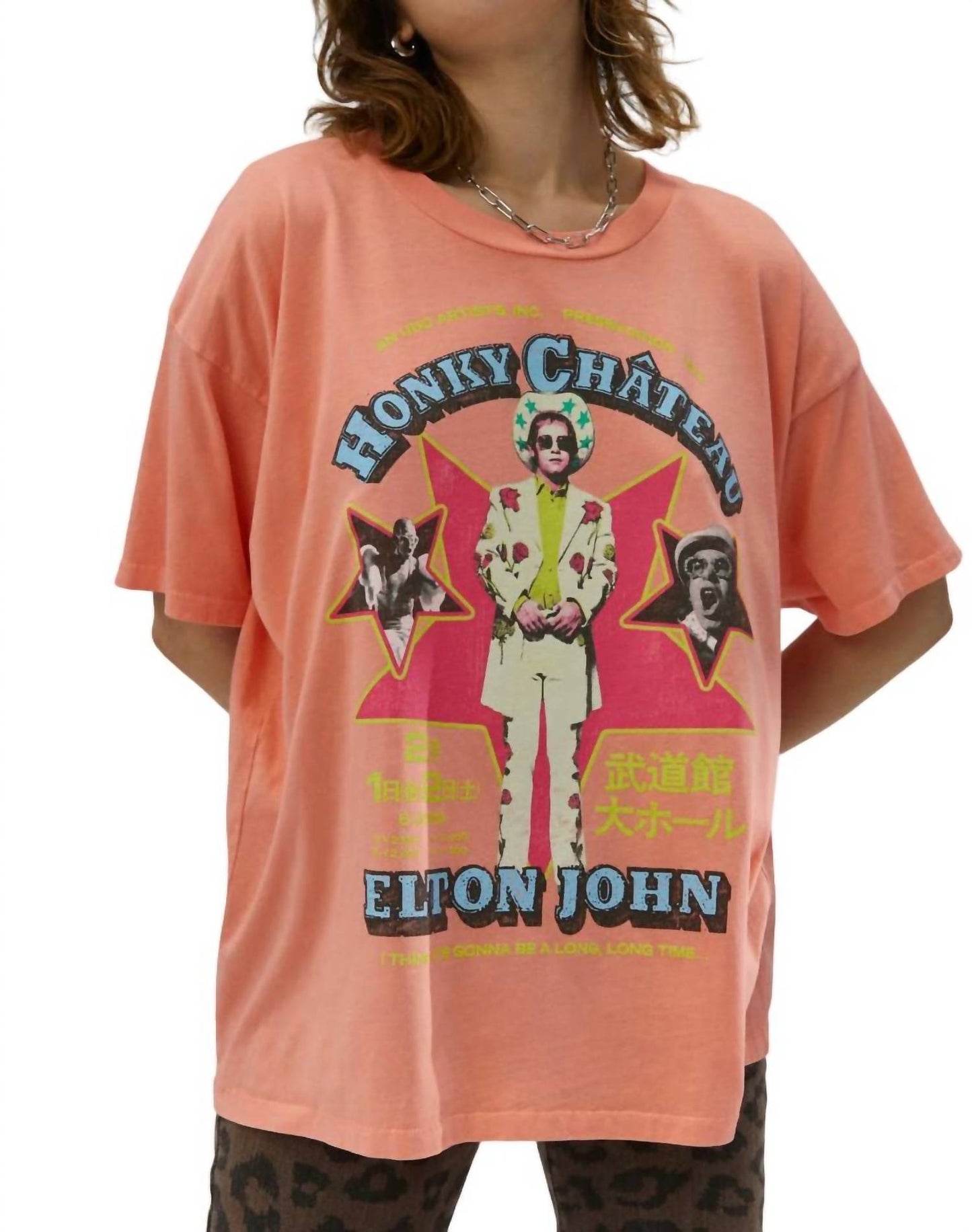 Elton John Honky Chateau Merch Tee In Desert Flower