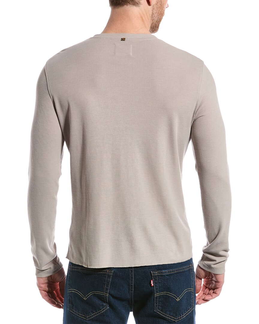 Billy Reid Mini Waffle Henley Shirt