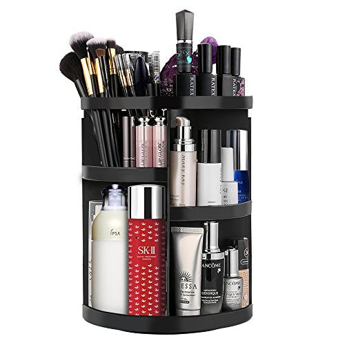 Etmury 360 Rotating Makeup Organizer Storage Holder, Adjustable Make Up Caddy Spinning