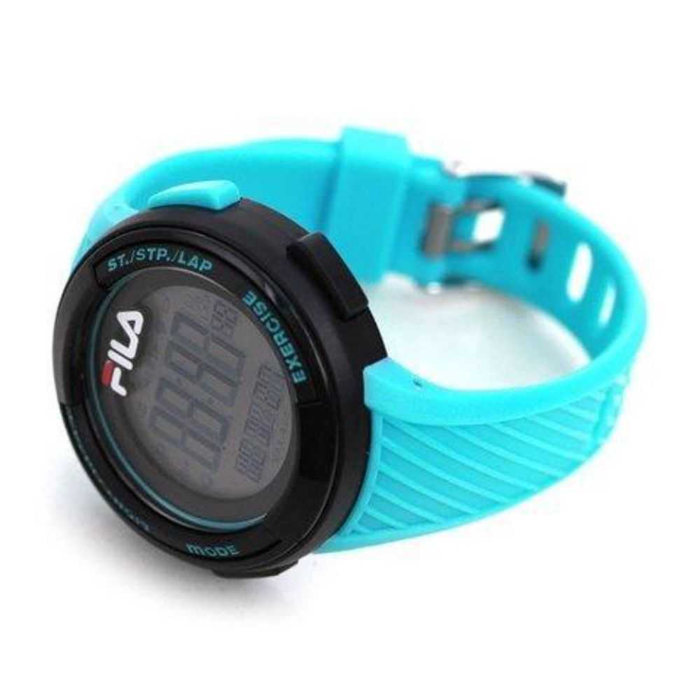 Fila Digital  Multifunction 38-163-003 Blue Rubber Strap Unisex Watch