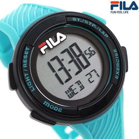 Fila Digital  Multifunction 38-163-003 Blue Rubber Strap Unisex Watch