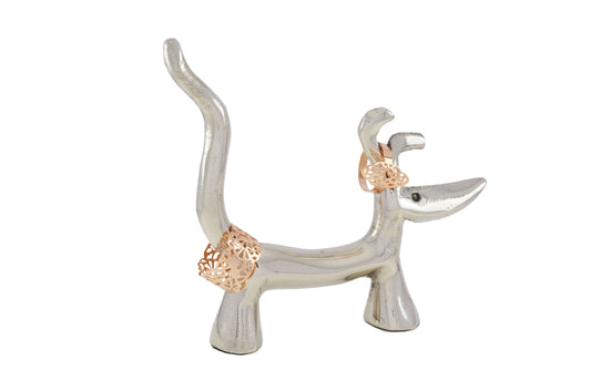 Vibhsa Dog Ring Holder (Silver Finish)