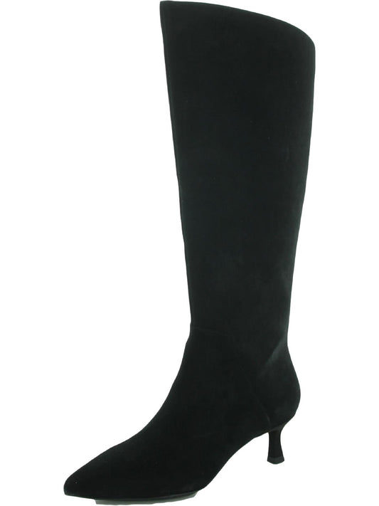 Isela Womens Suede Pointed Toe Knee-High Boots