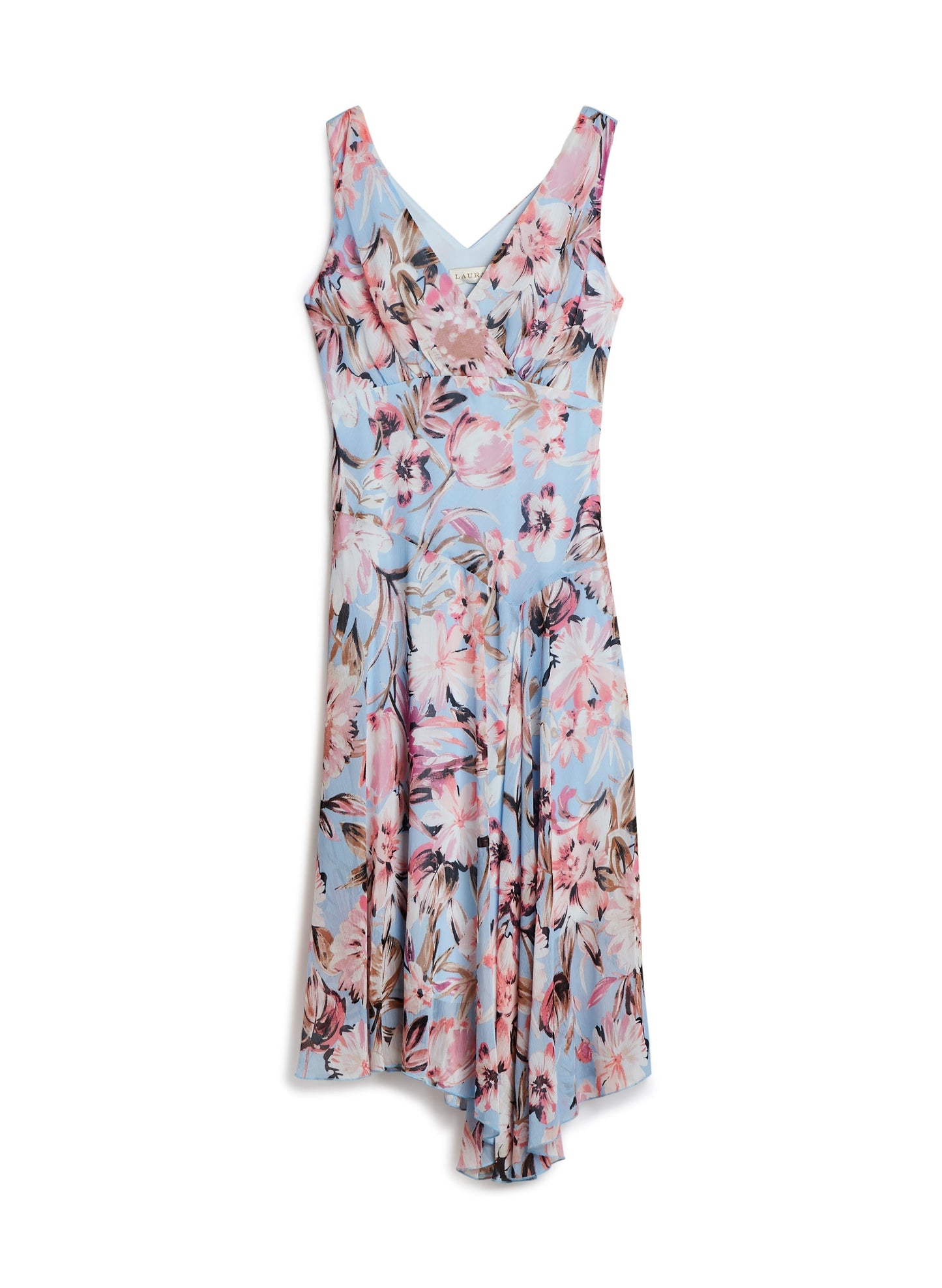 Floral Print Chiffon Dress