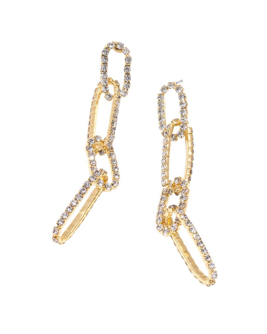 Frasier Sterling 14K Plated CZ Full Stop Earrings