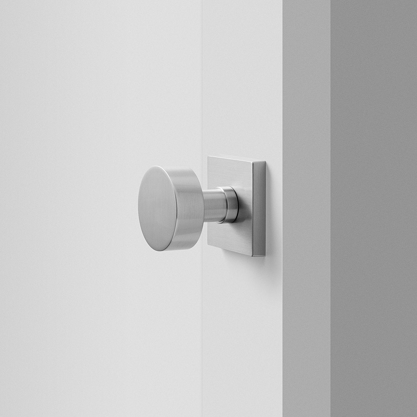 Berlin Door Set with Cylinder Knob - Satin Nickel