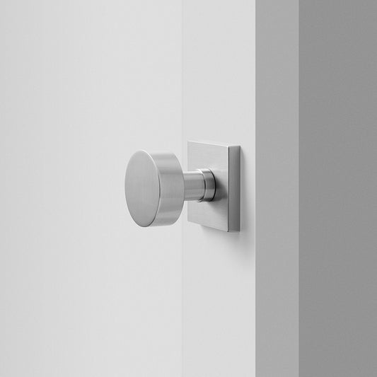 Berlin Door Set with Cylinder Knob - Satin Nickel