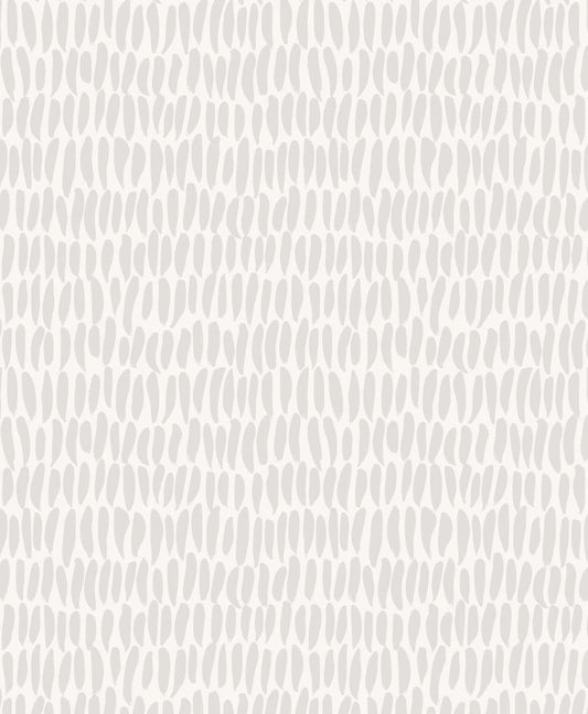 Brushwork Wallpaper in Fog from the Simple Life Collection