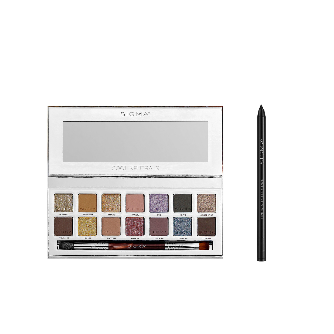 Cool Neutrals Eyeshadow Palette + Wicked Long Wear Eyeliner Pencil