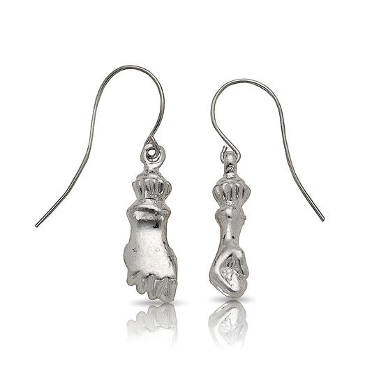 Better Jewelry Fist Earrings .925 Sterling Silver