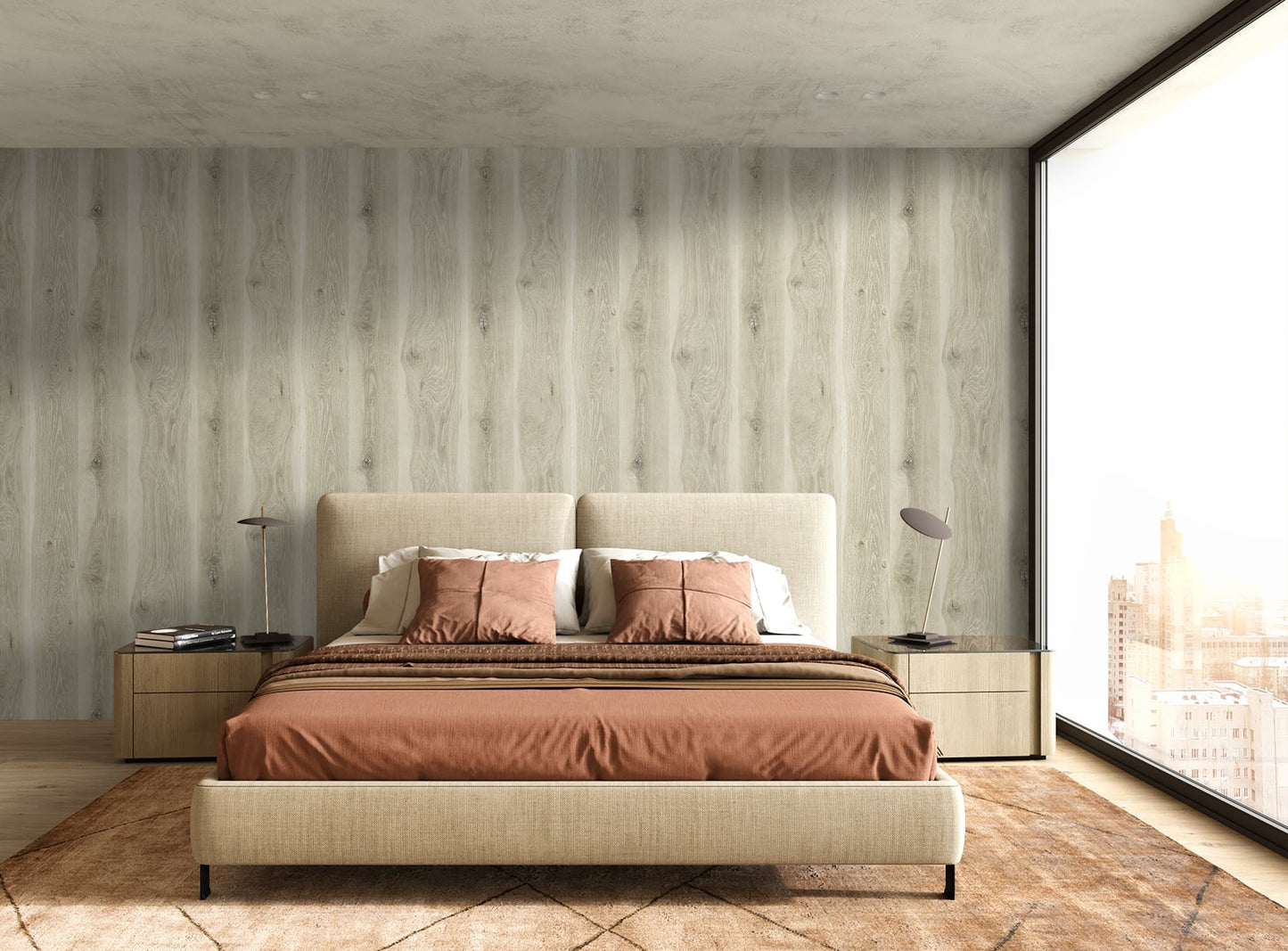 Kieri Mellow Cedar Wallpaper from the Japandi Style Collection