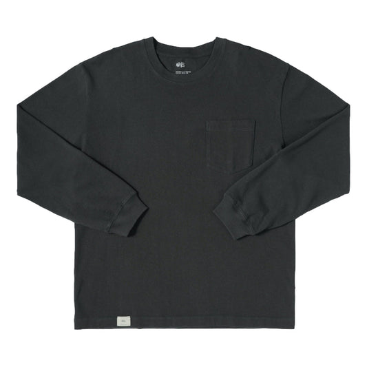 MADNESS L/S EMBROIDERY TEE-GREY