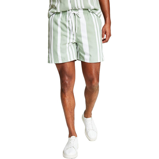 And Now This Mens Striped  Swim Trunks