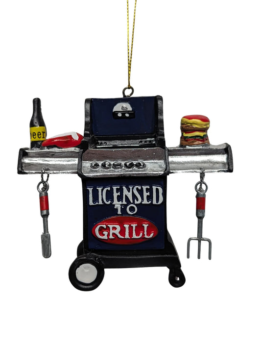 License To Grill Ornament