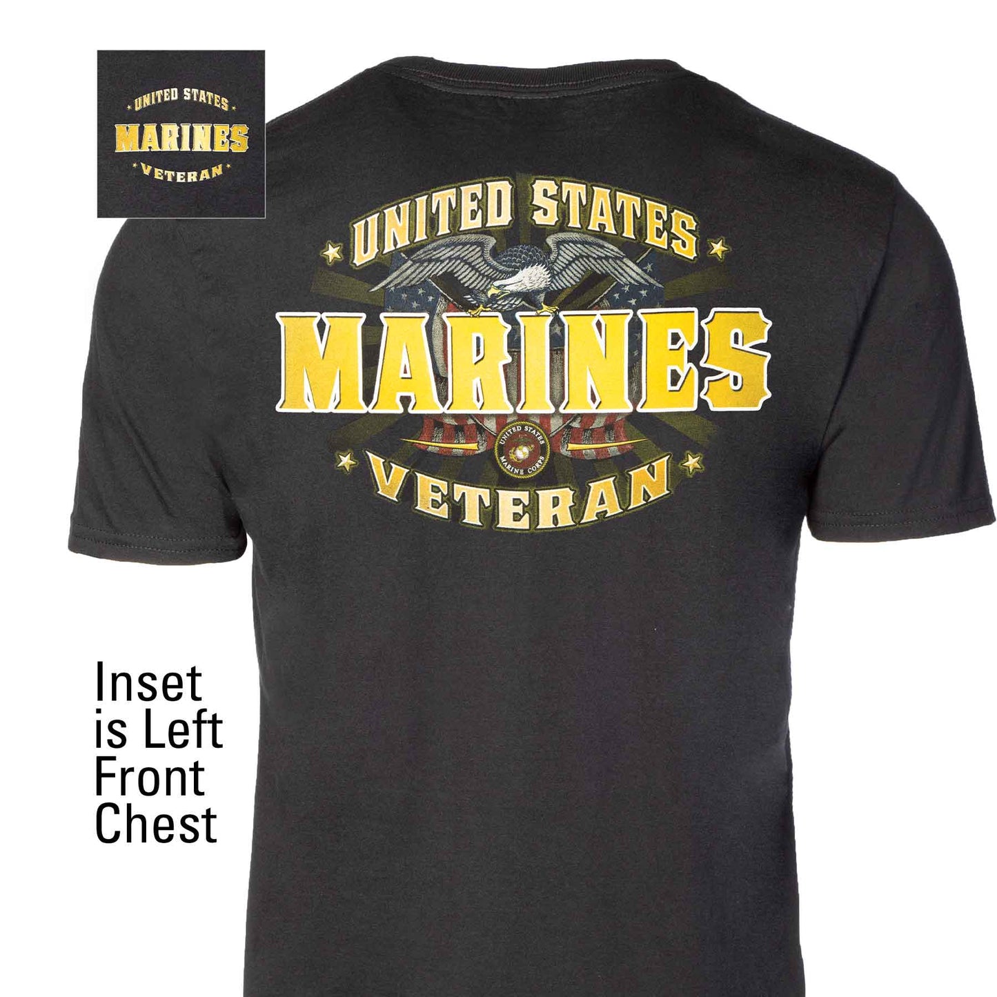 Marine Veteran Perched Eagle T-shirt