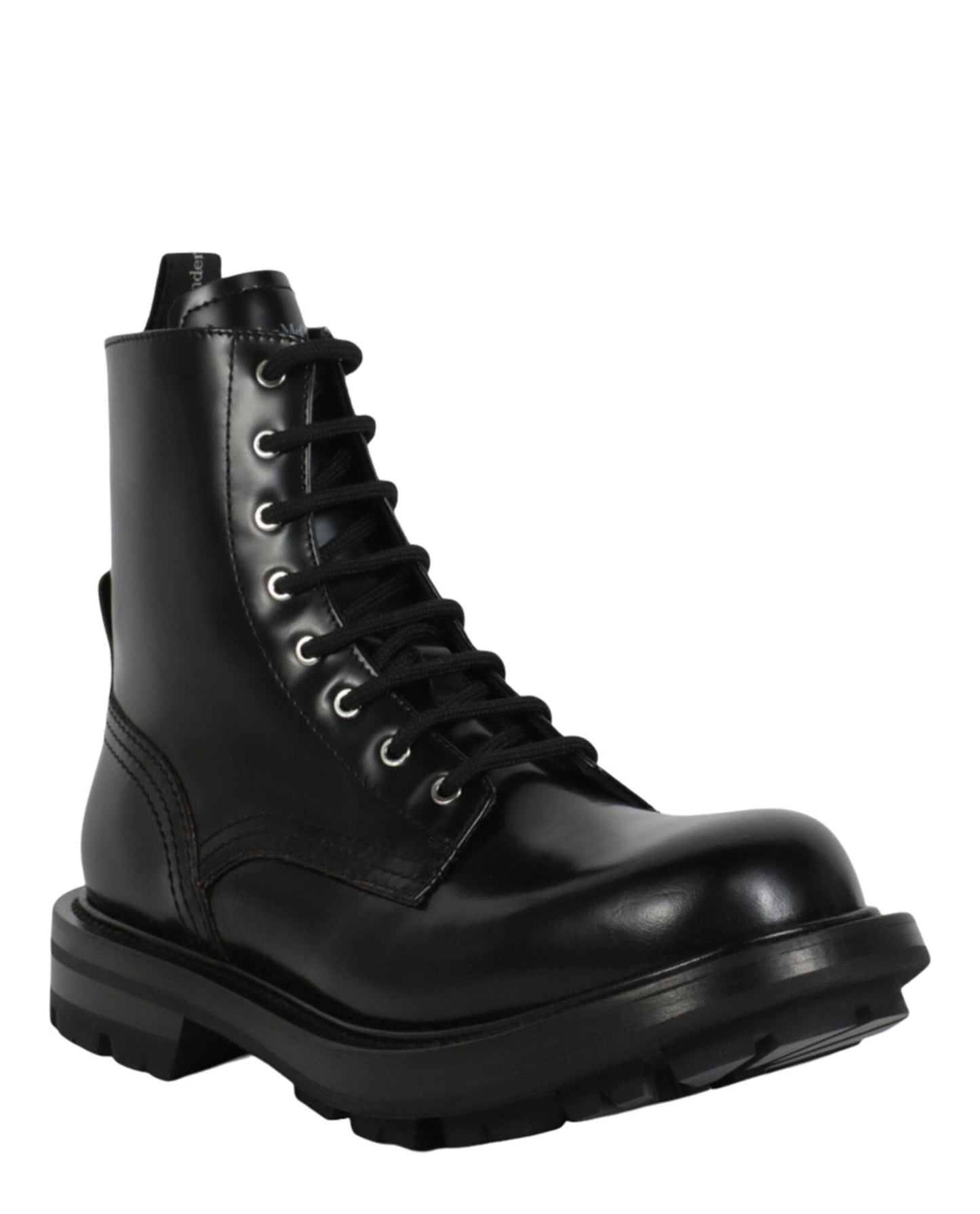 Leather Ankle Combat Boots