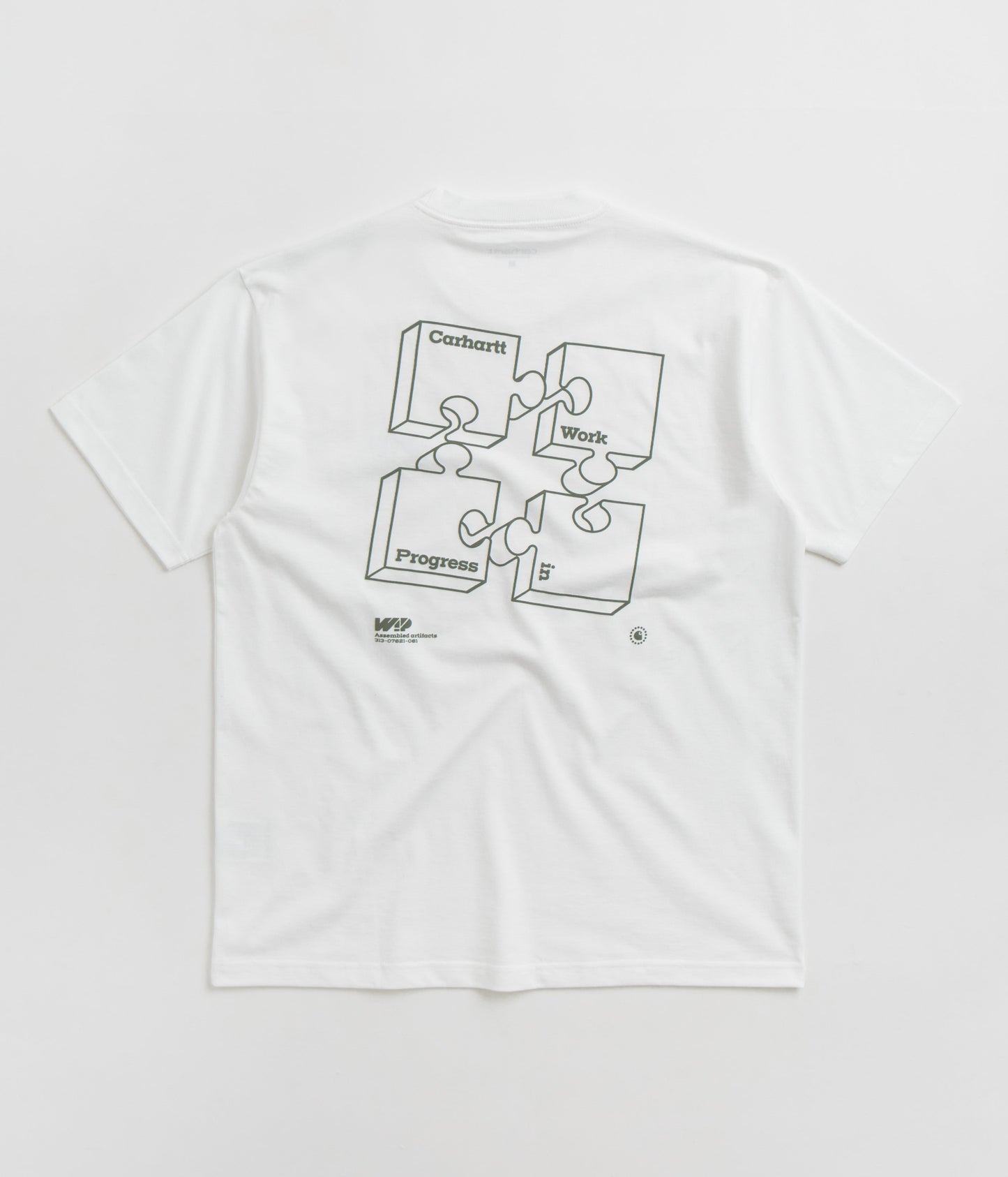 Carhartt Assemble T-Shirt - White / Smoke Green