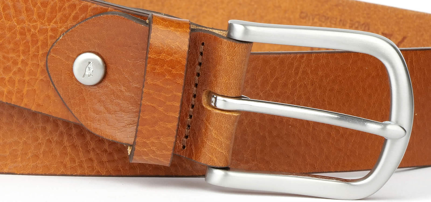 Casual Leather Belt Tan