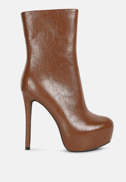 marsha high platform stiletto ankle boots