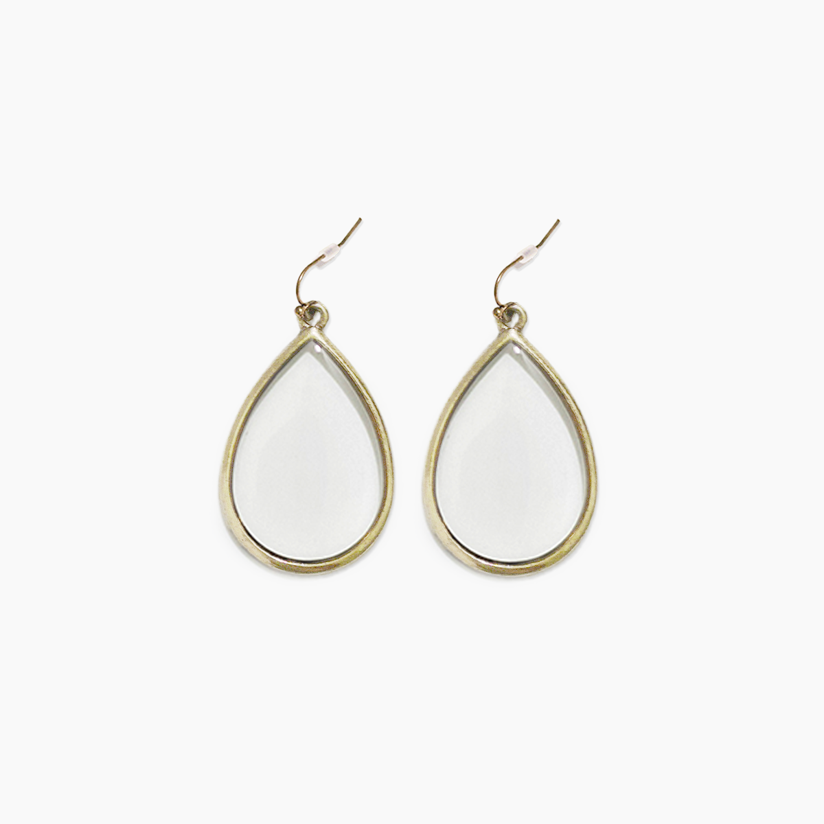 Dainty Stained Glass Tear Drop Earrings