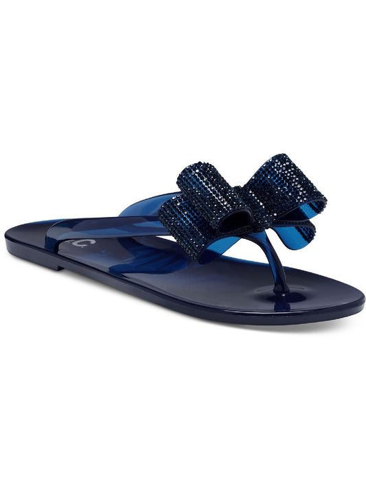 Madena Womens Jelly Thong Flip-Flops