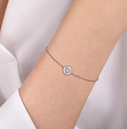 925 Sterling Silver Diamond Bujukan Heart Bracelet