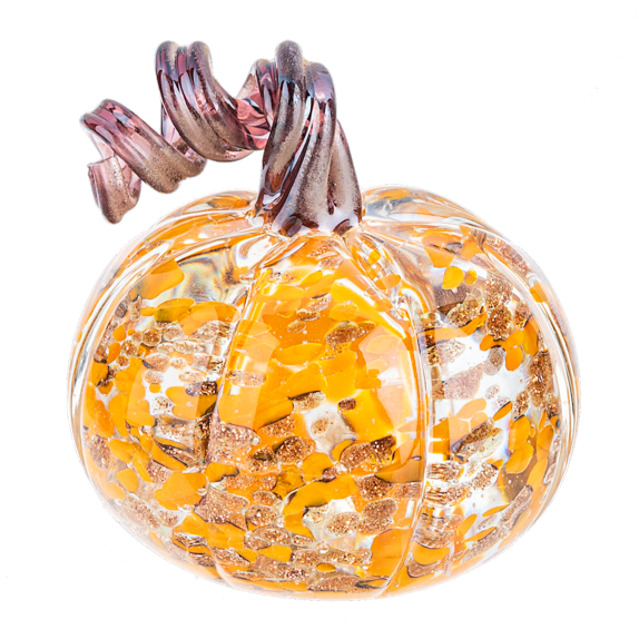 Glass Pumpkin Figurine