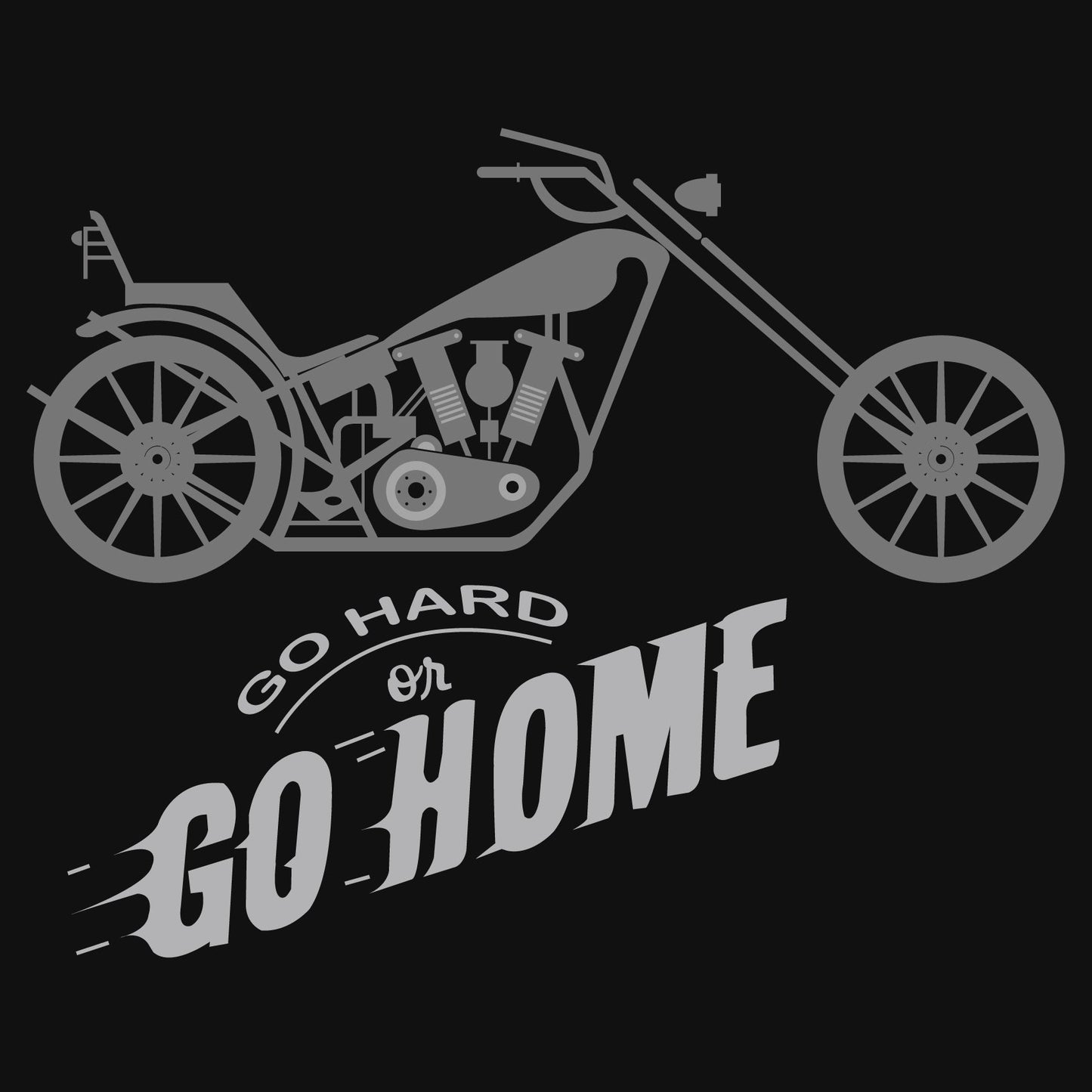 Go Hard or Go Home Reactr Tshirts For Men