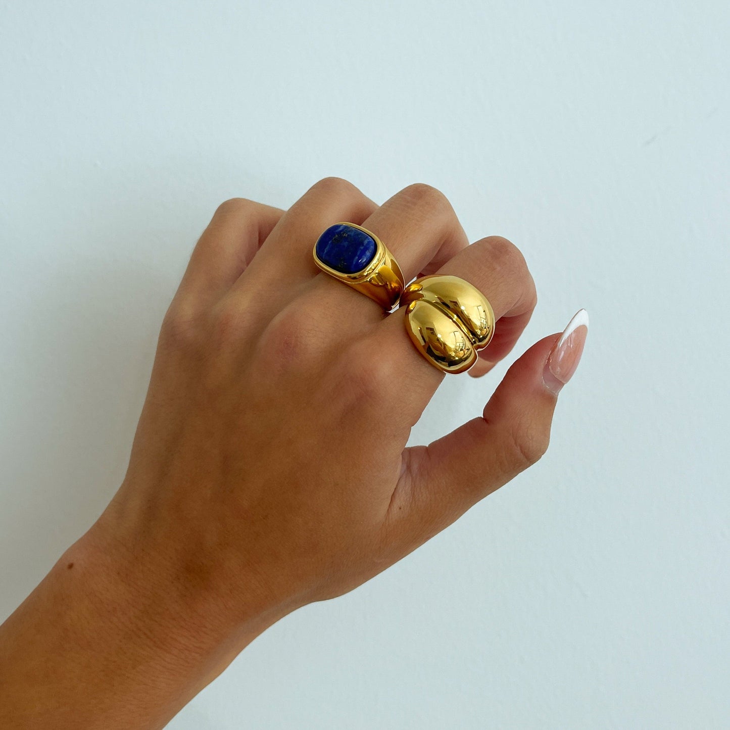 Bubble Gold Dome Ring